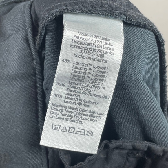 NEW Madewell Pants Womens 6 petite black Harlow wide leg trouser preppy - Picture 7 of 10